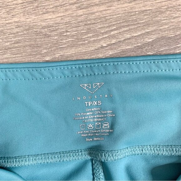 Industry Stellar Leggings Full Length Tights Activewear gym workout teal green - Picture 8 of 13